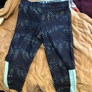 Medium blue designed under armor leggings